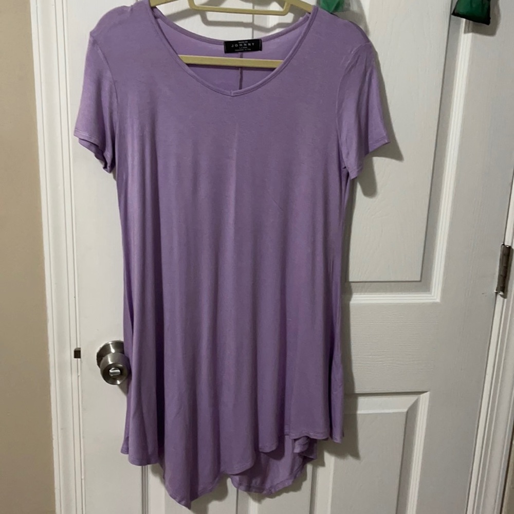 Lavender jersey tunic